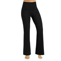 Ženske joge hlače visokog struka Tummy Control Workgings Leopard joga hlače sa džepom Žene labave joge