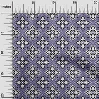 Onuone pamučne svilene ljubičaste tkanine azijski blok Ispis Tradicionalni geometrijski opseg opskrbe Ispiši šivanje tkanine sa dvorištem širom