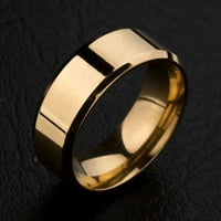 Welling zvona unise nehrđajućeg čelika Ogledalo Lagani prsten za vjenčanje