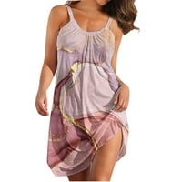 Ženska ležerna suknja na plaži Dužina Ležerne prilike ispisane anti pamučne haljine Polu suknje Ležerne