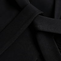 Meichang Blazers za žene modni casual dugih rukava svečano odijelo Solid rever otvorena prednja jakna