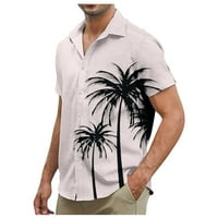 Beeyaso Dizajnerska proljeća ljetna muška, casual pamuk solidne boje kratkih rukava Majice XL