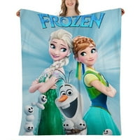Frozen Elsa Flannel Fleece baca, - ugodna lagana debela pokrivača - sve sezone pogodne za žene, muškarce i djecu b