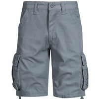 XYSAQA muški modni rad Cargo kratke hlače Casual Classic Ravno vanjski teret kratki s više džepom S-XXL