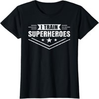 Vlak Superheroji Smiješna osobna trener fitness grafička majica