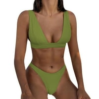 Ženski kupaći kupaći kostimi Bikini Ženski Split kupaći kostimi s više boja čvrsti bikini bikiniji za