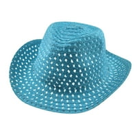 Relanfenk Baby Hats Ljetna kaubojska slama za djecu Ljetna plaža Sun Caps Hat