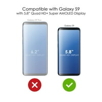 Razlikovanje Clear Clear Otporno na hibrid za Samsung Galaxy S - TPU, akrilni leđa, kaljeno stakleni