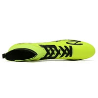 Daeful Men Soccer Cleats čipke udruge fudbalske cipele firm prizemne čizme za mlade nokse modne obuke atletski cipela limun zelena 7.5