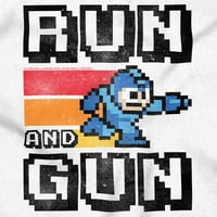 Klasična 8-bitna video igra Mega Man Gun Muška grafička majica Tees Brisco Brends 2x
