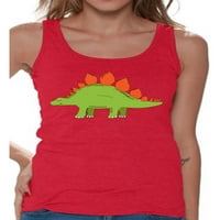 Awkward Styles Dinosaur Cisterne Stegosaurus Košulje za žene Stegosaurus Tank Top Duhom životinjske