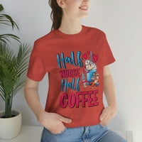 Polovina kafe pola medicinske sestre Custom grafičkom rodnom neutralnom majicom