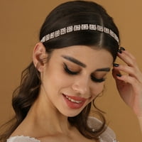 Bridal Rose Gold Trake Trake za glavu Žene Skrivanje rinestona Silver haljina haljina haljina za djeveruševe