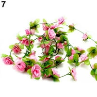 DEYUER Umjetni cvijet 3D ne gnjavaži vibrantu višebojni veštački vijenac Cvijeće za kuću za dom, ruža