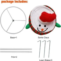 Božićni kradljivi snježni dekoracija, LED osvetljeni ukrasi za snjegoviće nalik na kuglice sa čistim