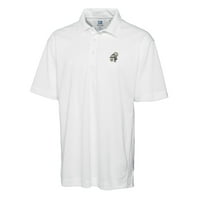 Muški rezač i buck bijeli novi Orleans Saints Backeback Logo Veliki i visoki feutec žanrovsku testurirani solid polo