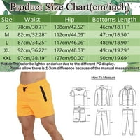 Teretane kratke hlače muške ljetne čvrste boje džepova hlače nacrtavanje casual sportskim trčanjem ravnih