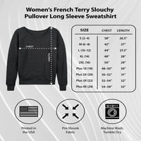 Instant poruka - nakaza sa listovima - ženski lagani francuski pulover Terryja