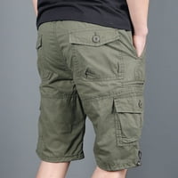 Yuwull muške klasične opuštene fit teretne kratke hlače, muške kratke hlače Slim-Fit 7 Pull-on Comfort