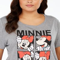 Moderna LU Ženska Trendy Minnie majica Sive veličine 2x