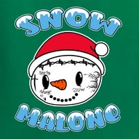 Divlji Bobby, snijeg Malone Snowman Face Tatoo Funny Parody Božićni ženski trkački trkački tenk, Kelly,
