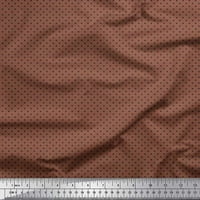 Soimoi svilena tkanina crna mala motiv pljusak od ispisa tkanine sa dvorištem široko