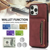 Poklopac Jiahe za iPhone 13, novčanik s džepom držač kartice, robusno otporna na udarcu PU kožna kartica