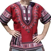 NIUER MAN Dashiki Majica Afričkim tiskanim majicama Hippie Ljetni vrhovi Casual Bluuse Tribal Festival