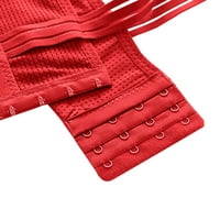 Bežična brusnica zazora zazora za užarnu majicu za žene plus veličine prozračne meke majice BRA Crvena 42