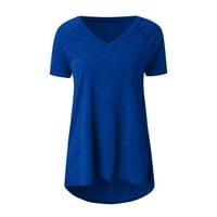 Puntoco ženski klirens plus veličina Ženska duga košulja na velikim vrhovima Ljeto V-izrez labav bluza