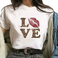 Fesfesfes ženska majica casual kratki rukav vrhovi zaljubljenih, na prodaju, pulover majica na prodaju