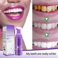 ZTTD pjena za zube ultra fine mousses pjene duboko čišćenje gume za uklanjanje mrlja jednostavno za korištenje oralne paste za zube za zube za zube za zube prirodne usta za pranje vode 50ml