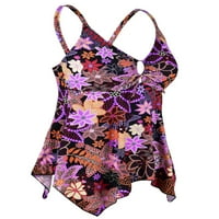 Mycoco Womens Plus veličina plivaju vrh Krsten Tank Tankini Top Flowy kupaći kostim