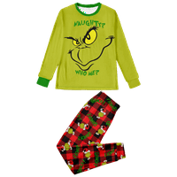 Usklađivanje božićne pidžame setovi Božićno čudovište Pismo Ispis Veličine djece-ljubimce-ljubimce i