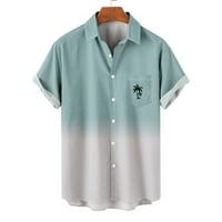 Funicet muške ljetne košulje casual majice s majicama okrugla ovratnik kratkih rukava s tiskanim majicama
