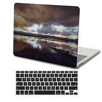 Kaishek Hard Case Cover Compatibible Release MacBook Pro S Touch ID + crni poklopac tastature Model: