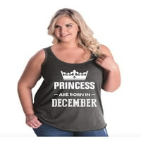 Normalno je dosadno - Ženski Plus sizen tenk vrh, do veličine - rođendanski poklon princeza rođeni su u decembru