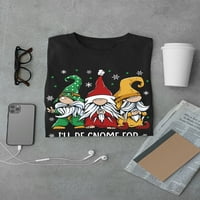 GNOME za božićnu majicu Men -Martprints dizajni, muški 5x-veliki