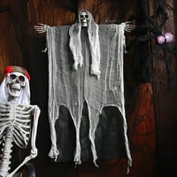 Wollično viseći skelet Ghost Jednostavan za instalaciju Halloween zabava ukras visokokvalitetni viseći