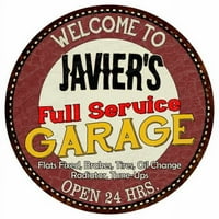 Javierova puna usluga garaža 12 okrugla metalni znak man pećinski dekor 200120037299