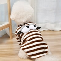 Jiaroswwei PET proljetna odjeća prugasta drži topla mekana simpatična haljina za pse za štene