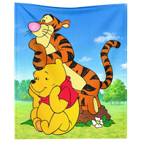 FLNYKO Flannel bacajte pokrivač Cartoon Winnie The Pooh Ispis mekana flanela za bebe BABY BESPLATNO