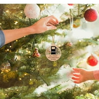 Cleance, privjesci za božićne ulje Privjesci za božićne drvce ukrašene Drvene debele privjeske naljepnice