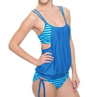 Tankini kupaći kostimi za ženske prugaste remenje za spajanje bikini kupaći kostimi za kupanje kupaći