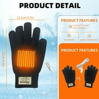 Zimske USB grijane rukavice za muškarce i žene, grijaće mitze za grijanje USB ručni grijači rukavice