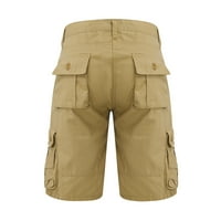 Elneeya Muške labave kratke hlače Ležerne prilike pune hlače Multi-džepne tegore na otvorenom ljetne