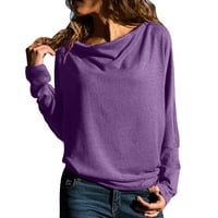 KOAIEZNE Bluze za žene plus veličine Custom Logo Elegantni dizajn V izrez Dug s rukavima plus veličina