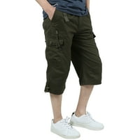 Badymincsl hlače za muškarce čišćenje muške plus pamučne multi-džepne konopljene komore otpornih na košulje