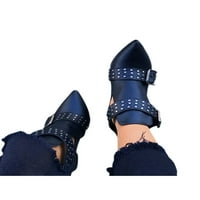 Glookwis dame blok peta cipele casual cipele za gležnjače kopče kaiš čizme Žene udobnosti zalažene izdubljene