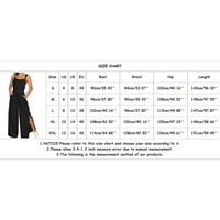 Sayhi Jumpsuits za žene Labave ljeto Čvrsti kombinezon Dressy Casual Stretsy Button Rompers Bodysuit